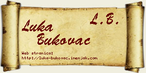 Luka Bukovac vizit kartica